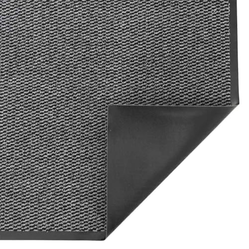 Tapis d'Entrée 115x500 cm Anthracite Grand Format de Passage - 6