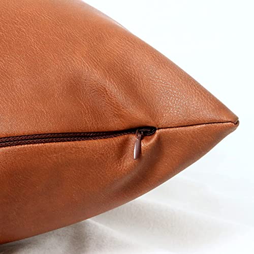 Lydtick 6 Pack Boho Throw Pillow Covers 18 X 18 Inch, Decorative Farmhouse Pillow Covers Faux Leather Modern Geometric Pillowcases For Couch, Bed, Home Décor #TOP1