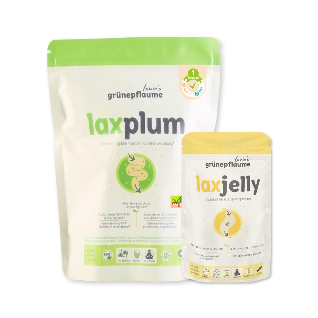 Louie´s grünepflaume® – Laxplum Fermentierte Pflaumen 30 Stück – Im Alltag, auf Reisen, beim Fasten. Natürlich, einfach, lecker.– vegane & leckere Alternative zu Bittersalz inkl. E-Book