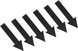 PATIKIL Arrow Sticker 4 Inch, 4 Sheet Directional Sign PVC Adhesive Removable Floor Decal for Floor Wall Marking, Black