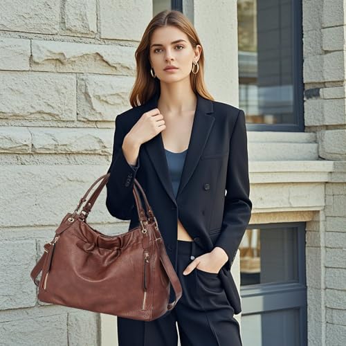Image of Purses and Handbags, Large Size Faux Leather Hobo Style Handbags for Women, Shoulder Bag with Removable Strap