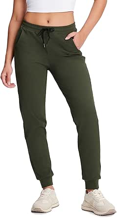 Yogipace Women's UPF 50+ Lightweight Jogger Pants with Pockets, Petite/Regular/Tall Casual Sweatpants for Gym, Yoga, Travel