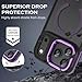 YINLAI Case for iPhone 17 Pro Max, Magnetic Case [Compatible with Magsafe] Supports Wireless Charging Slim Translucent Matte Women Men Shockproof Protective Back Phone Cover 6.9 Inch, Black/Purple