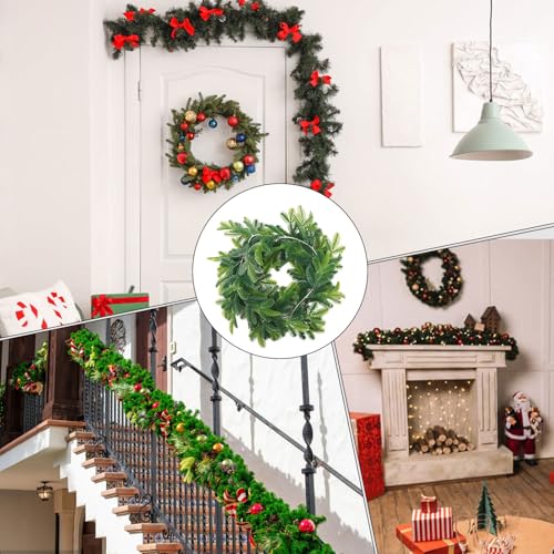 Guirnalda navideña de cedro artificial para decoración elegante del hogar 5