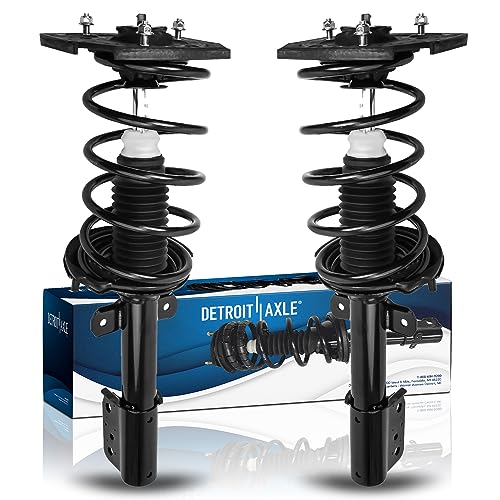 Image of Detroit Axle - 2 Rear Struts for 04-13 Chevy Impala Monte Carlo Pontiac Grand Prix 05-09 Buick LaCrosse (17'' Wheel) Complete Struts with Coil Spring 2005 2006 2007 2008 2009 Replacement Strut Shock
