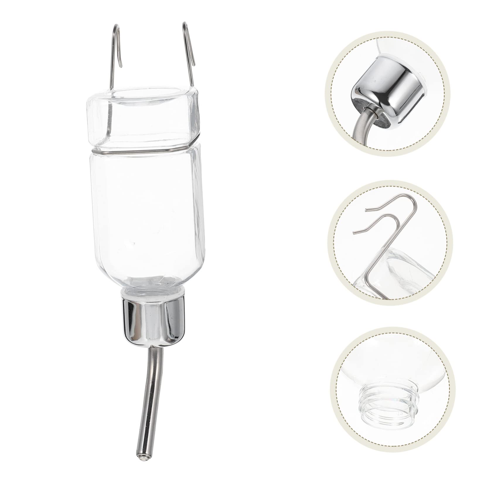 Sosoport 5 Bebederos Automáticos para Perros Botellas De Agua para Mascotas con Boquilla De Acero Inoxidable Suministros para Mascotas