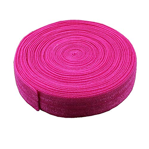 RAYLINE-DO Rayline - Cinta elástica para Costura (15 m), diseño, Hot Pink, 1.5cm Wide