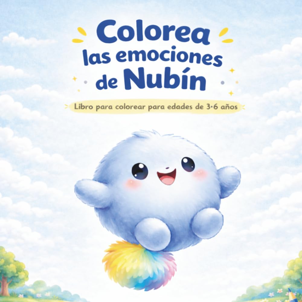 Colorea las emociones de Nubín: 30 imágenes de Nubín para colorear y búsqueda de elementos escondidos en el bosque