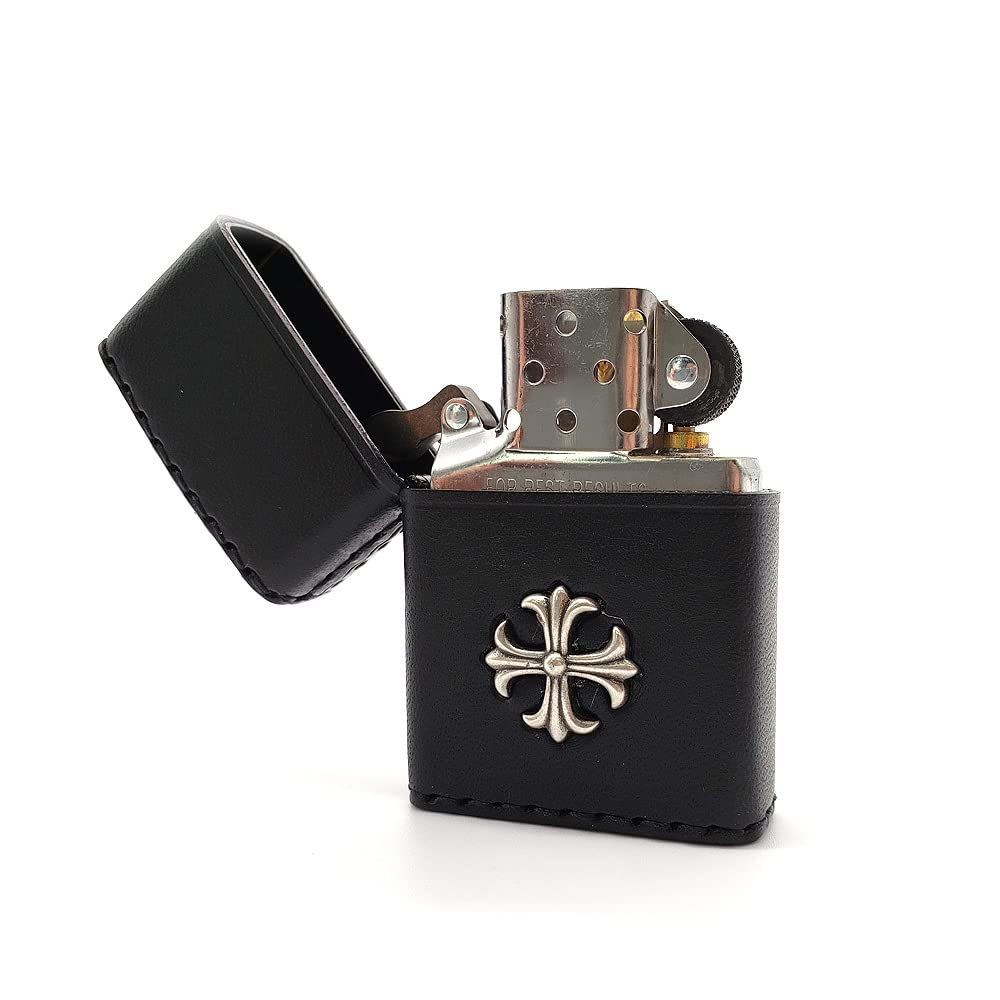 Amazon.co.jp: ZIPPO ジッポー 革巻き クロス ライター 【ブラック 