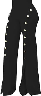 Women's High Waisted Stretchy Bootcut Pull On Dress Pants Casual Work Pants