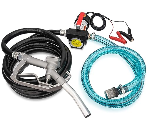Diesel Transfer Pump Kit 12v Fuel Transfer Pump With Hose Nozzle For Kerosene...