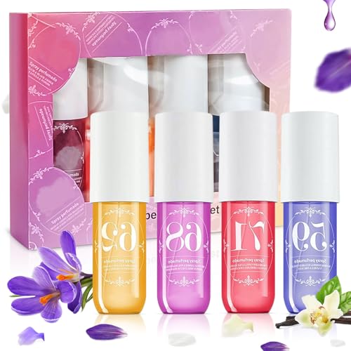 4 Piezas Unidades de Niebla de Perfume para Cabello y Cuerpo, 90...