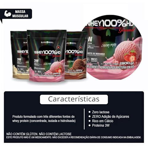 REFIL POUCH 100% HD GOURMET 900G SORVETE CHOCOLATE