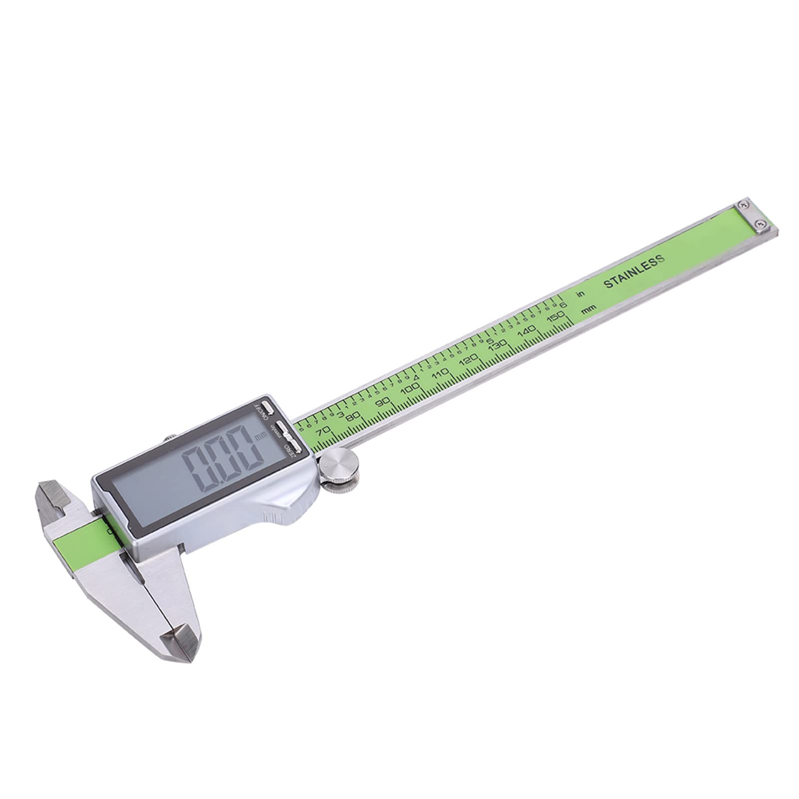 Calibrador Vernier Digital Medidor de Regla Electrónica de Acero Inoxidable Preciso para Medición de Bricolaje (150mm)