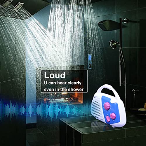 AM/FM Badkamer Radio Douche Luidspreker hangend - 3AAA batterij gevoed (FM Radio) Happy Life - Image 5