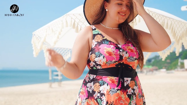 Traje De Bau00f1o Tankini Hanna Nikole Para Mujer, Talla Grande