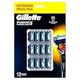 Gillette Fusion5 Proglide Chill Lamette di Ricambio per Rasoio Uomo, Confezione da 12 Lamette