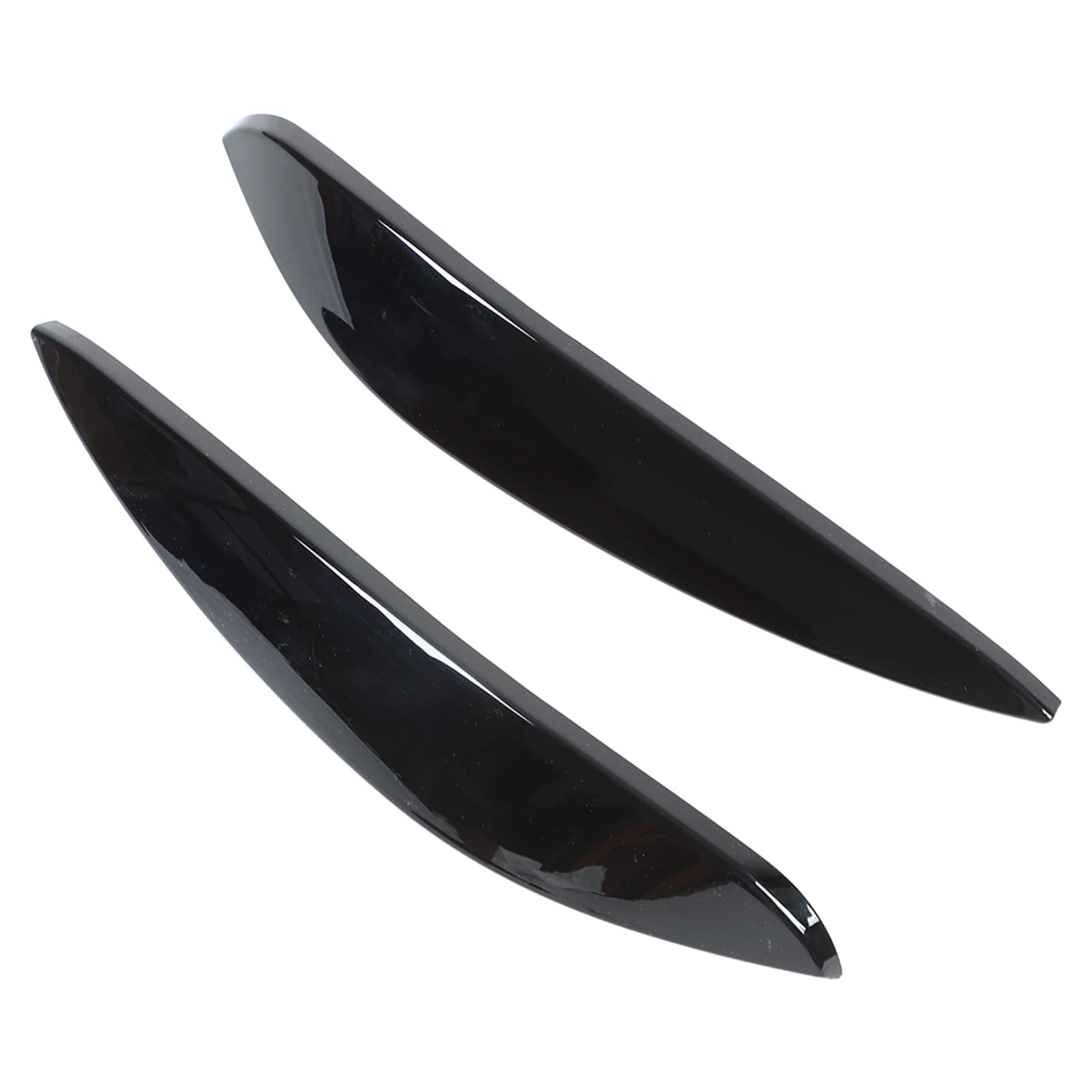 Akozon 2 Pezzi di Ricambio per Faro Sopracciglio Sinistro Destro ABS per Smart 453 Fortwo Forfour 2015-2020 Coperture per Luci Automobilistiche in Stile Fibra di Carbonio (Nero