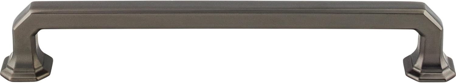 Top Knobs TK289PN Chareau Collection 7" Emerald Pull, Polished Nickel