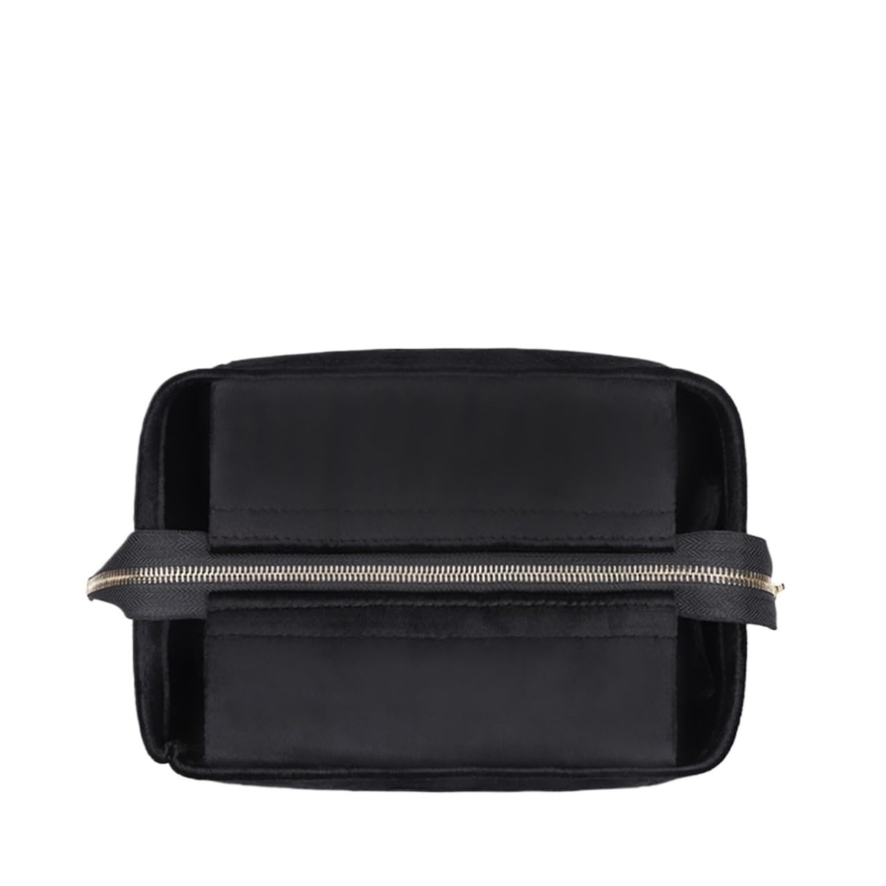 NJIEzhao Felt Handbag Insert Bag Organiser For Small Tote Suede Makeup Organizer Insert(Suede black cover)