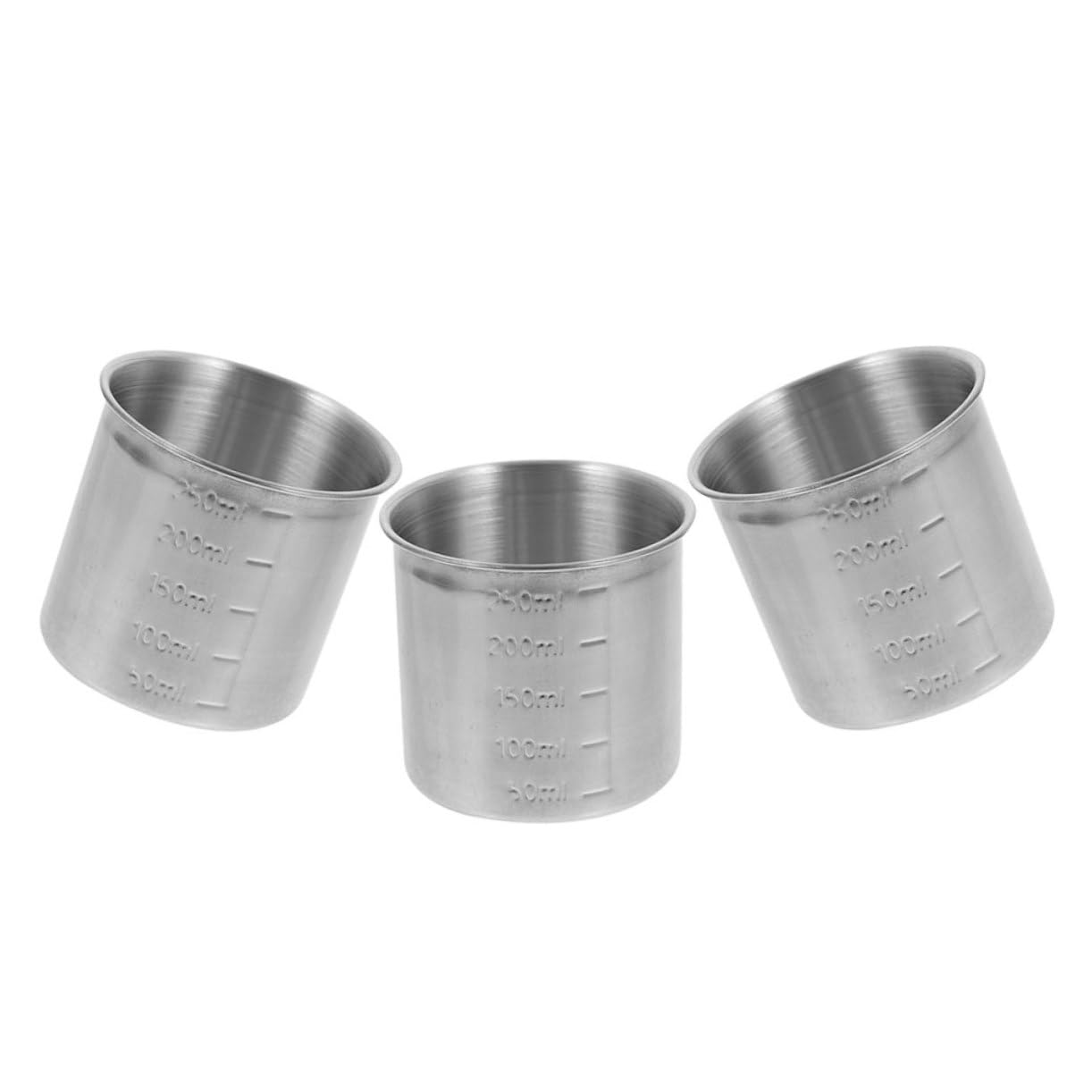 BESTOYARD 12piezas Tazas Medidoras De Acero Inoxidable Para Cocina Marcaciones Claras y Amplia Apertura Para Hornear y Cocinar
