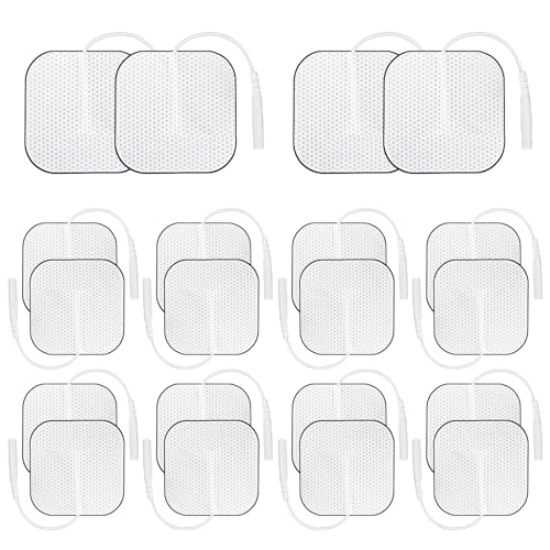 TENS - Almohadillas de electrodos para terapia de dolor, autoadhesivas, reutilizables, para...