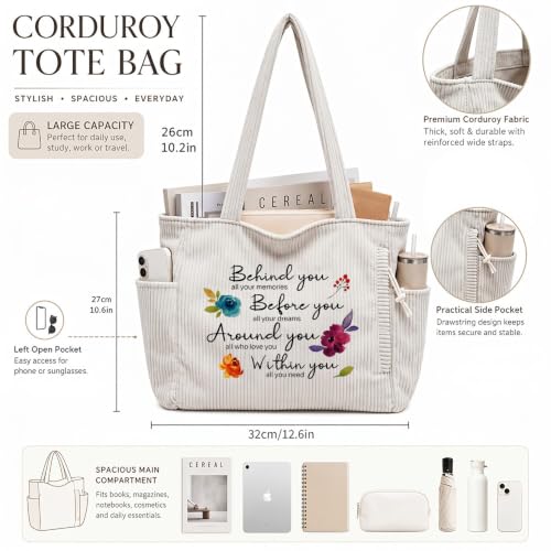 Bolso Tote de Corderoy para Mamá miniatura 5