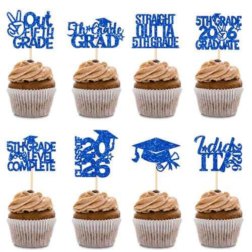5th Grade Graduation Cupcake Toppers