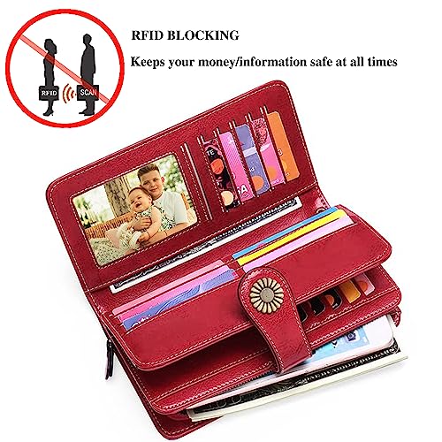 AK Boxed slim zip wallet with bow detailing and wristlet strap