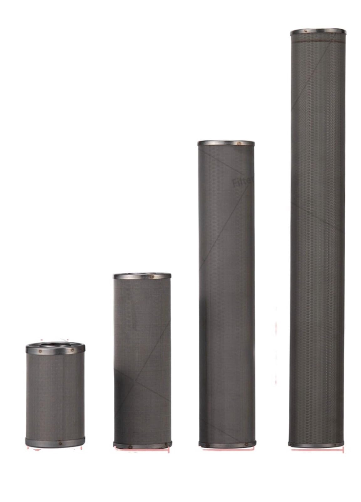 Elemento filtrante de acero inoxidable 316, filtro de agua, carcasa de acero inoxidable, cartucho de 5um, se puede limpiar, corrosión reutilizada(316L-20inch-1um)