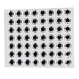 Alloet New 100pcs Fish Eyes 3D Holographic Lure Eyes Fly Tying Jigs Crafts Dolls (7mm)