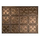 Fasade Easy Installation Traditional 10 Oil-Rubbed Bronze Backsplash Panel for Kitchen and Bathrooms (18