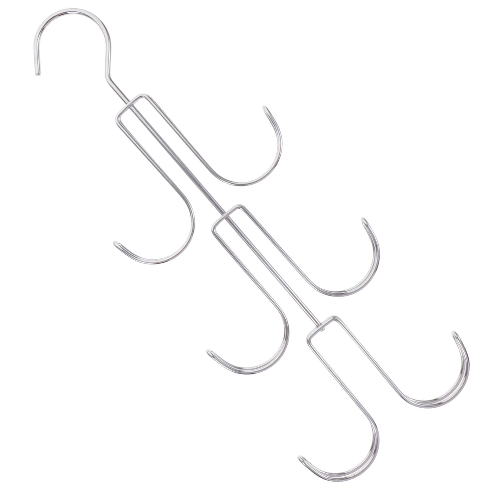 Cabilock 5 Stück Multifunktionaler Drehbarer Kleiderschrank Hänger aus Robustem Praktischer Organizer für Handtaschen Schals und Handtücher Platzsparend Einfache Aufbewahrung ohne Bohren