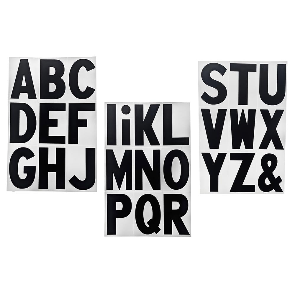 Hy-Ko Packaged Numbers &amp; Letters, DIY Address Number Stickers for Deliveries and Navigation, Self-Adhesive House Decals for Siding, Door, Mailboxes