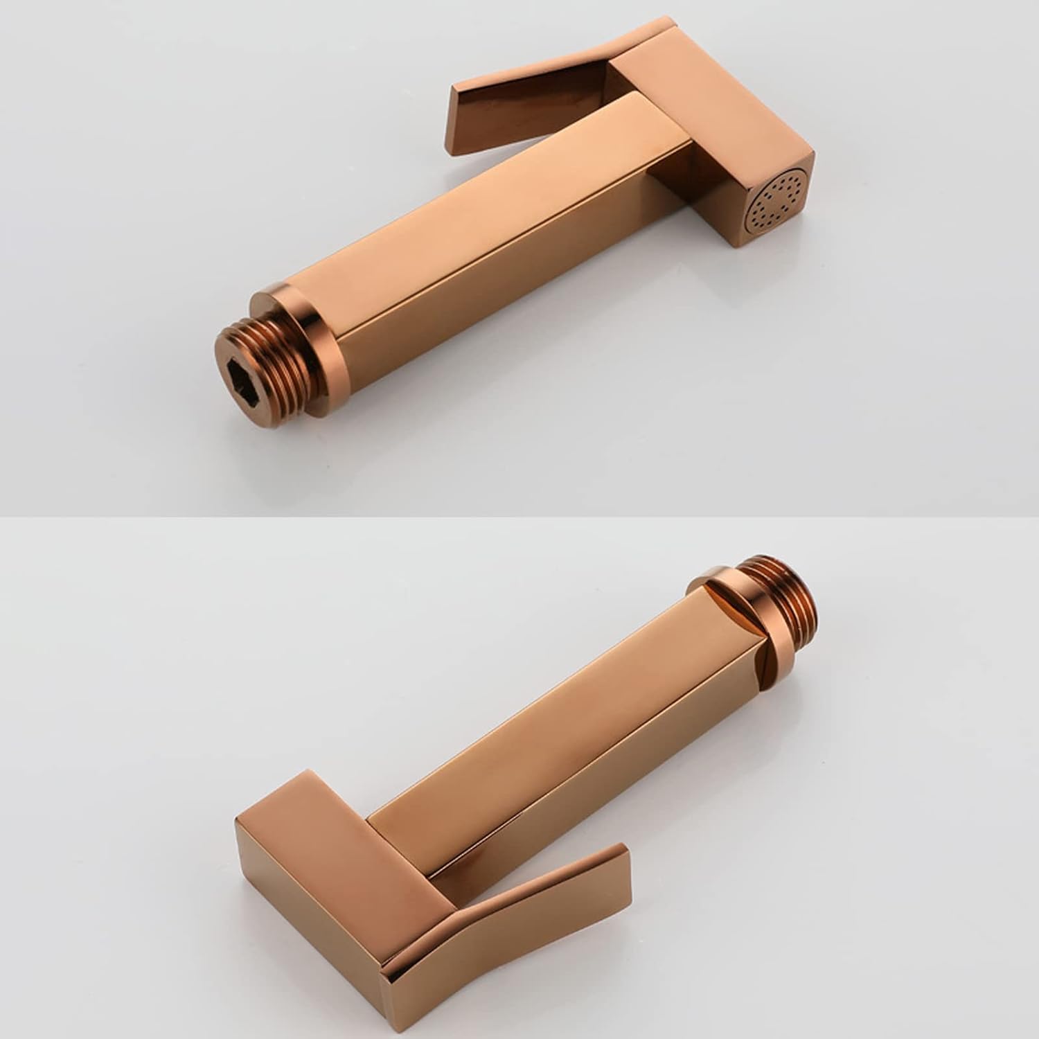 Handheld Bidet Sprayer for Toilet, Wall Mounted Cloth Diaper Sprayer Kit Brass Bidet Sprayer Set Single Handle Toilet Bidet Sprayer Kit with 150cm Shower Hose,Rose Gold