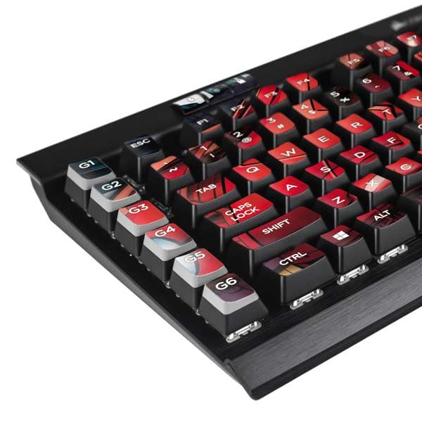 Skin compatible con teclado K95 RGB Platinum Iron Man miniatura 2