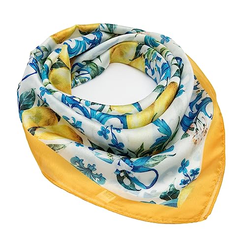 Silk Feeling Scarf Square Hair Scarves Satin Headscarf Fashion Neck Scarfs for Women4