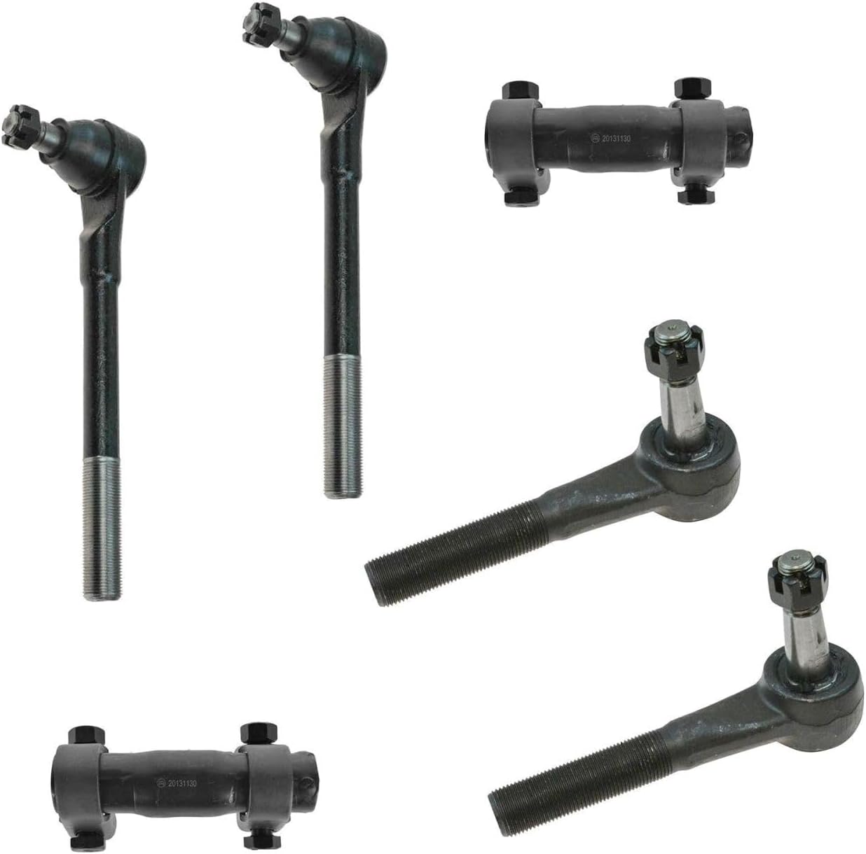 7pc Steering Suspension Kit Tie Rod Adjusting Sleeve Track Bar 6 Piece for Dodge for Ram 1500/2500/3500 1994-1999