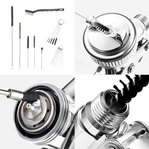 Image of Multi-Purpose Spray Gun Cleaning Kit Paint Gun Cleaning 21PCs Nylon Brushe, Mini Brushes & Needles, Metal Tube Cleaning Brush Nozzles, Spray Guns, Tattoo Equipment, etc.