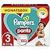 Pampers Windeln Pants Größe 3 (6-11kg) Baby-Dry, Midi, 180 Höschenwindeln mit Stop- und Schutz Täschchen, MONATSBOX