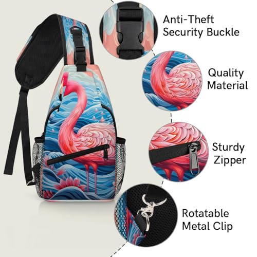 Bolso cruzado unisex sling para senderismo y viaje miniatura 3