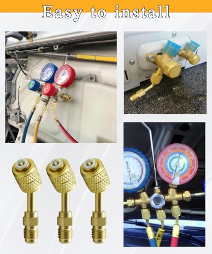 Adaptadores de refrigerante para tanques R-32/R-454B, 3 piezas miniatura 5