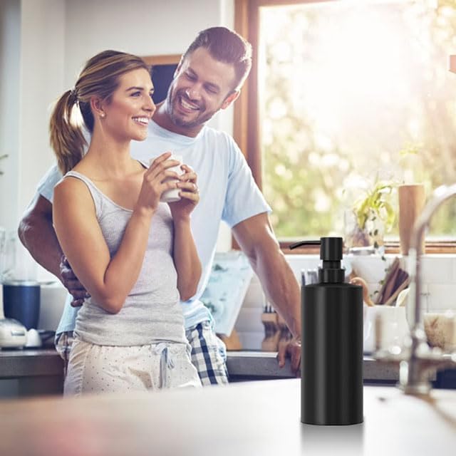 Miniatura 3 de ARKTEK Dispensador de jabón de manos líquido grande de acero inoxidable, a prueba de óxido y fugas, para cocina, baño y encimera, loción para platos