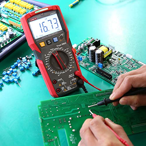 Image of UNI-T Digital Multi Meter UT89XD 6000 Counts True RMS Sine Wave Measurement LED Test Auto Range AC DC Voltage Current Resistance Capacitance Frequency Duty Cycle Diode Continuity hFE Dual Range NCV
