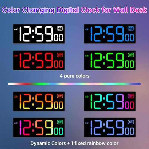 10 Inch RGB Color Changing LED Clock product image