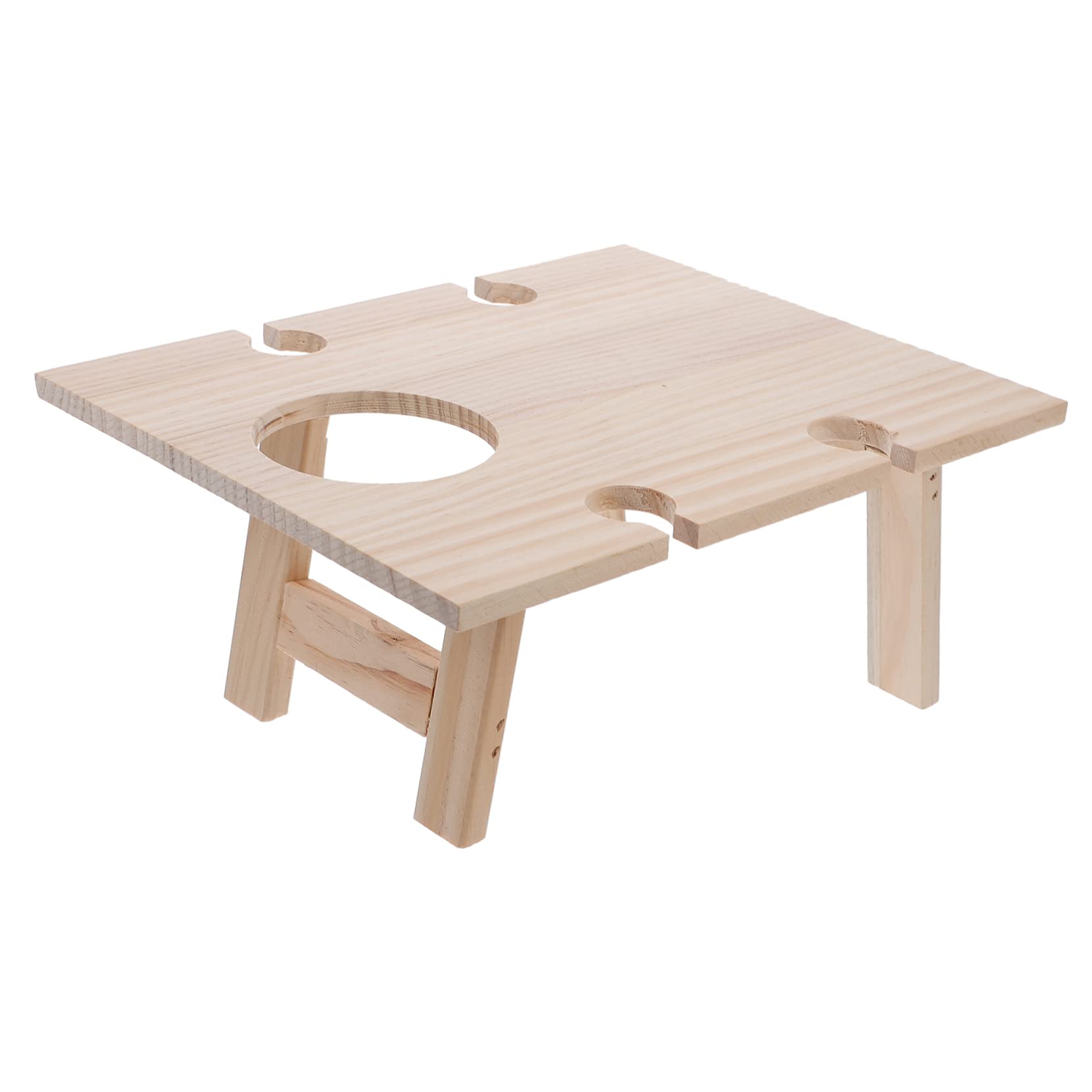 Table pliante bois pour apéritifs chic, bois noble et finitions extérieures