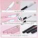 DONGYUNAI 200pcs Disposable Mascara Wands Lip Applicator Makeup Brush Sets, 50 Eyelash Brush 50 Lipstick Wands 100 Micro Brushes with Box for Eyebrow Extension Makeup Kits Pink