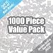 SCS Direct Building Bricks - 1000 Pc Big Bag of Bricks Bulk Unique Colored Clear Blocks with 54 Roof Pieces and Better Variety - Tight Fit with All Major Brands