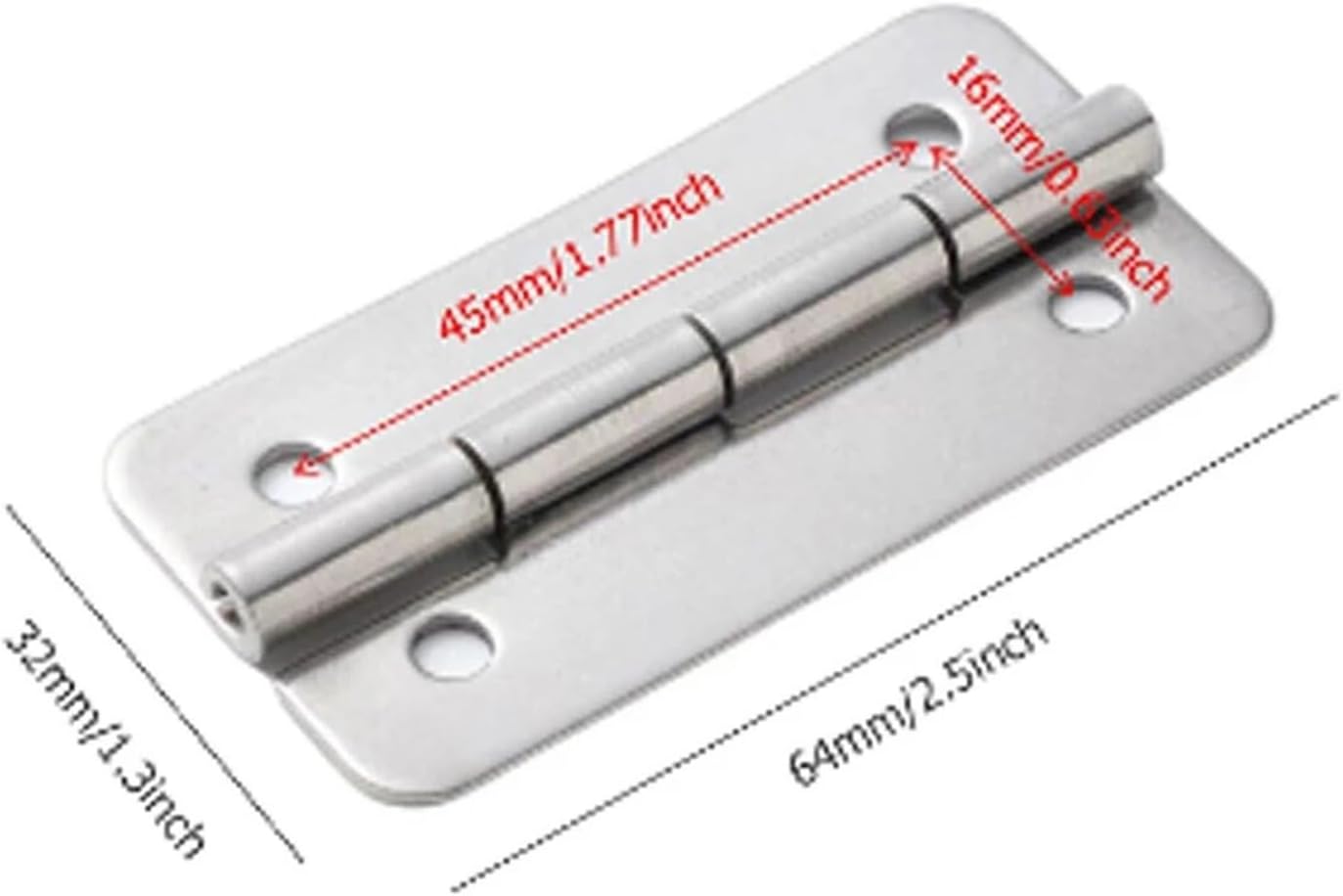 3 Pack Cooler Hinge and Screws Stainless Steel Replacement Cooler Parts Stainless Steel Rustproof