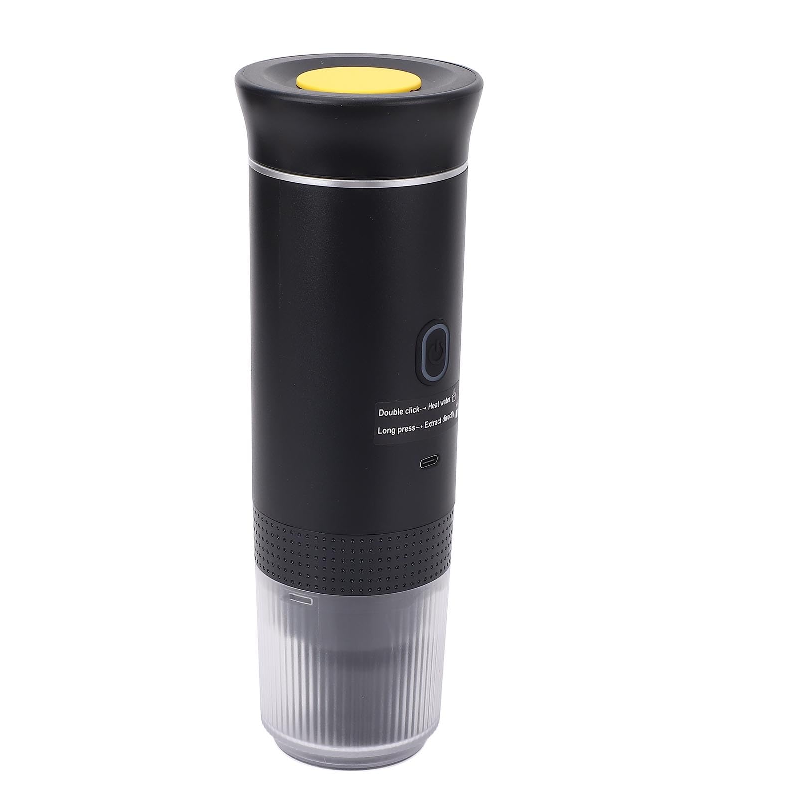 Sxhlseller Macchina da caffè Elettrica Portatile, Mini Caffettiera per Auto con Riscaldamento Senza Fili da 15 Bar, Compatibile con Capsule di caffè e Scatola di Polvere di caffè, Macchina